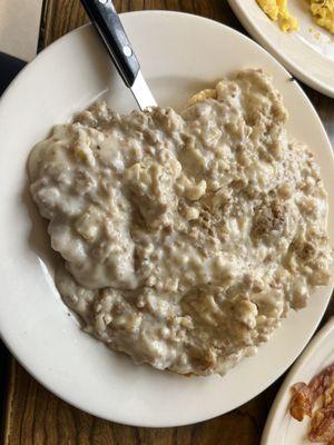 Sausage Gravy and biscuits