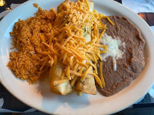 Shredded Beef Flauta Plate