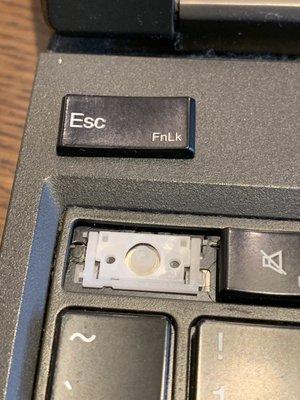 Missing key on keyboard replacement