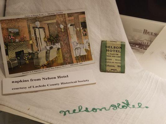 Nelson hotel memorabilia