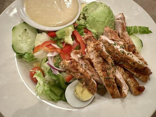 Grilled Chicken Avocado Salad.