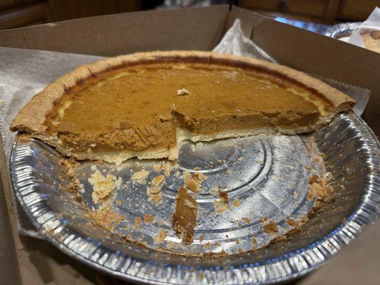 Thin pumpkin pie