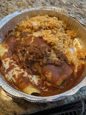 Enchilada and Tamal combo