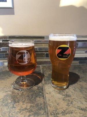 Prickly Passion sour and the Willy Nelson west coast IPA