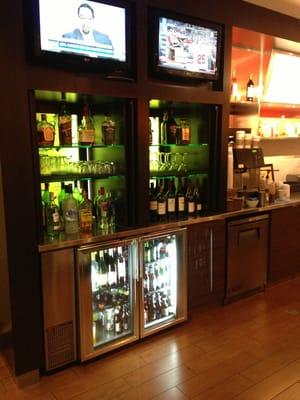 The fully stocked bar for the friendly nightcap, or to enjoy an evening with your friends