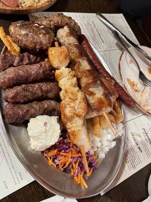 Mixed meat platter