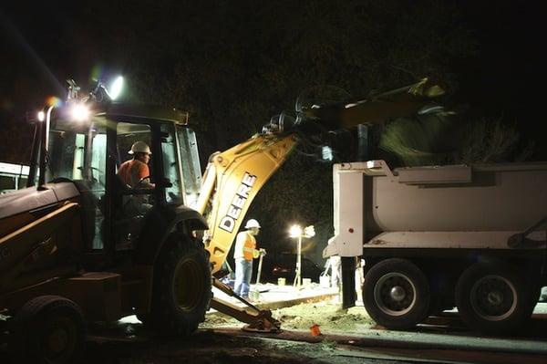 Nightwork on Wadsworth Blvd.