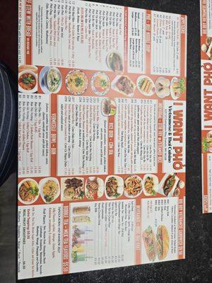 Other side of menu