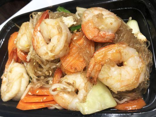 Pad Woon Sen Shrimp