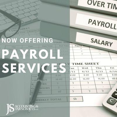 Payroll Services Now Offered