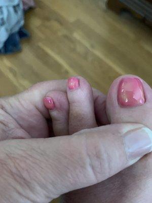 Gel polish wearing off after only three days