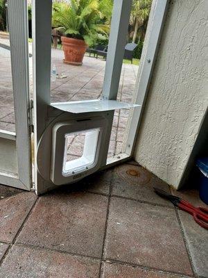 SureFlap microchip pet door expertly installed.