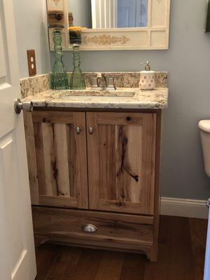 Custom 1/2 bath vanity