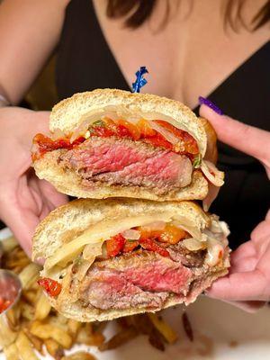 Steak sandwich - Photo by Allfunnewyork from instagram