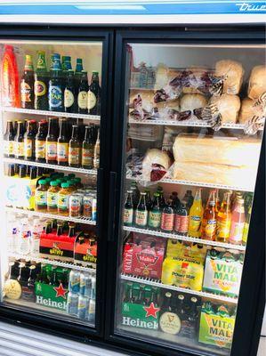 Soft drinks, African bread and beer