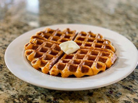 Sweet potato waffles made w/potatoes from Costco