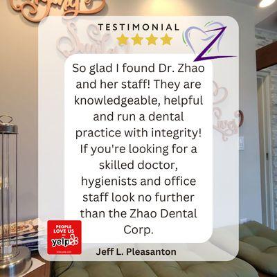 Thank you to all our happy patients for your kind words!