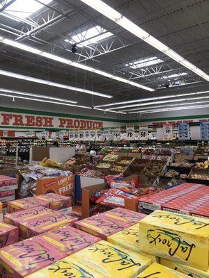 Huge produce section