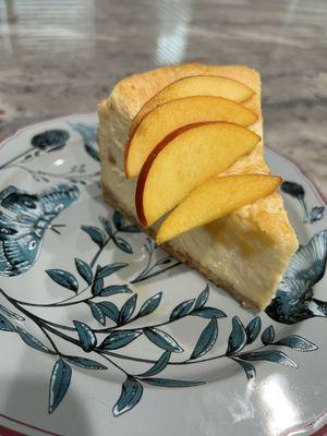 Peach cheesecake