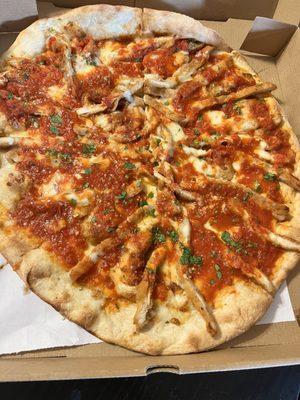 Chicken parm pizza