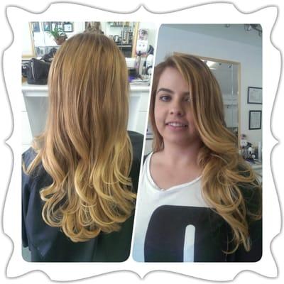 Used balayage techinque to achieve this soft beach blonde look