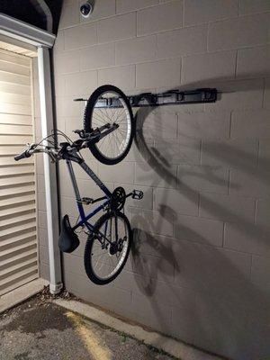 Bike rack out back