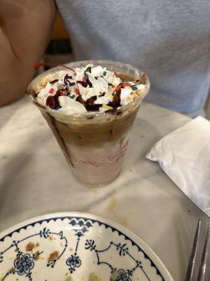 Banana Split Iced Latte