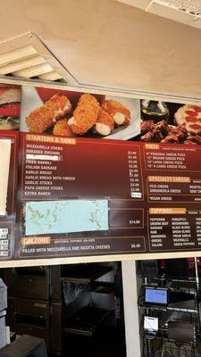 Food menu