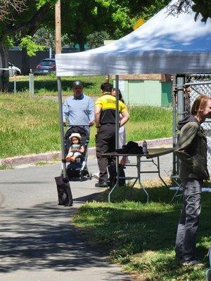 Griffin Protective Service's guard working a San Jose event