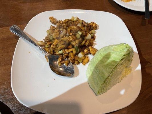 Chicken lettuce wraps