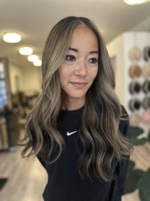 Beige toned highlights