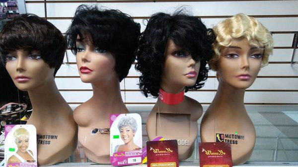 These are 100% Human Hair wigs.The styles are Suzy, Oprah, and Joyce.