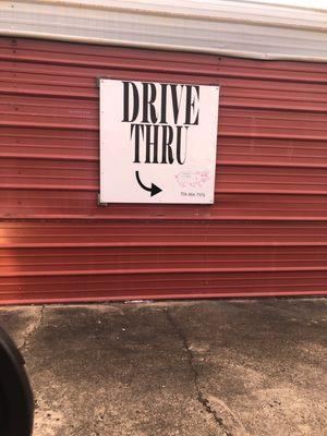 They have a drive thru. The business hours are 11-7 M-F.