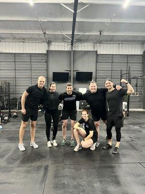 Team Black crushing it at the Hyrox Community Workout