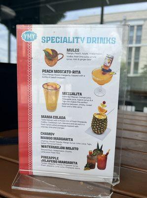 Specialty drinks