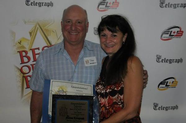 Owners Rod and Serena Posner at the "Best of" El Dorado awards ceremony.