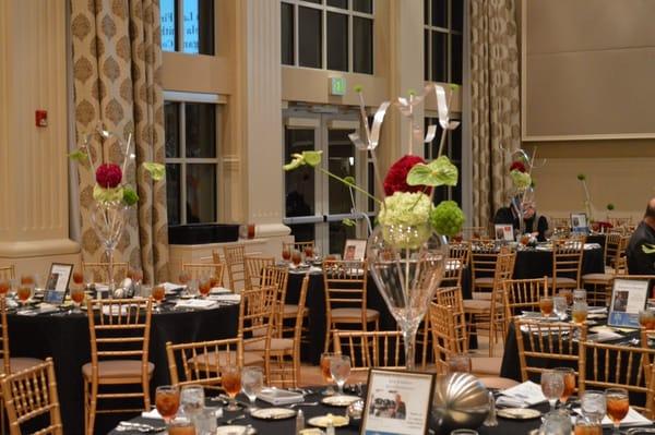 Floral designs by Flowers & Home in the Arkansas Governors Mansion.