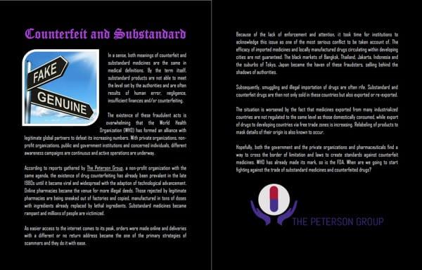 Counterfeit and Substandard ------ In a sense, both meanings of counterfeit and substandard medicines are the same in medical definitions.