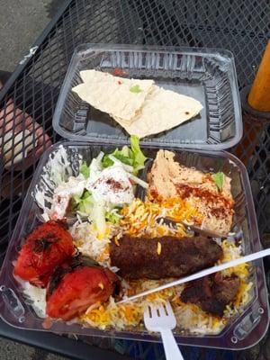 Lula Kebab Platter.