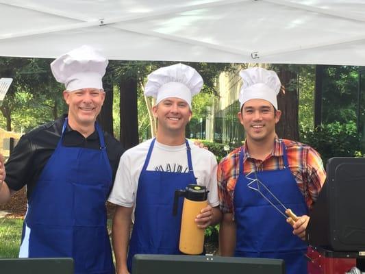 CoreMark's First Birthday BBQ. The owners made everyone breakfast.