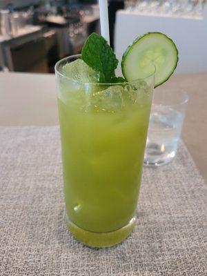 Cucmber ginger mint agua fresca