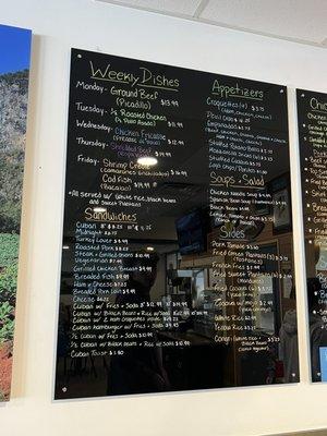 menu board