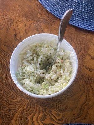 Side of cole slaw