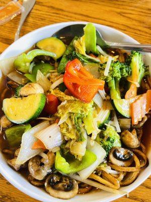 Pan fried noodles - veggies