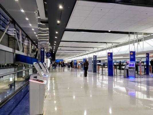 Check-in Area in Evans Terminal at DTW