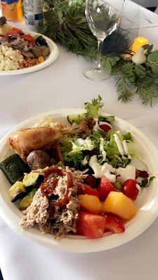 A delicious wedding meal, and so easy to serve and enjoy!