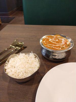 Wonderful curry! Very tasty and good portion size. Rice portion was very small (hard to tell from the photo)