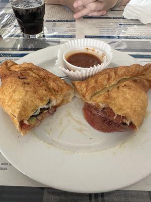 This calzone was amazing!