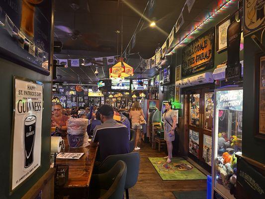 Inside bar and eating area