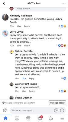 Jerry Leyva's political response to Vanessa Guillen's death. He turned it political. So sick in the head.